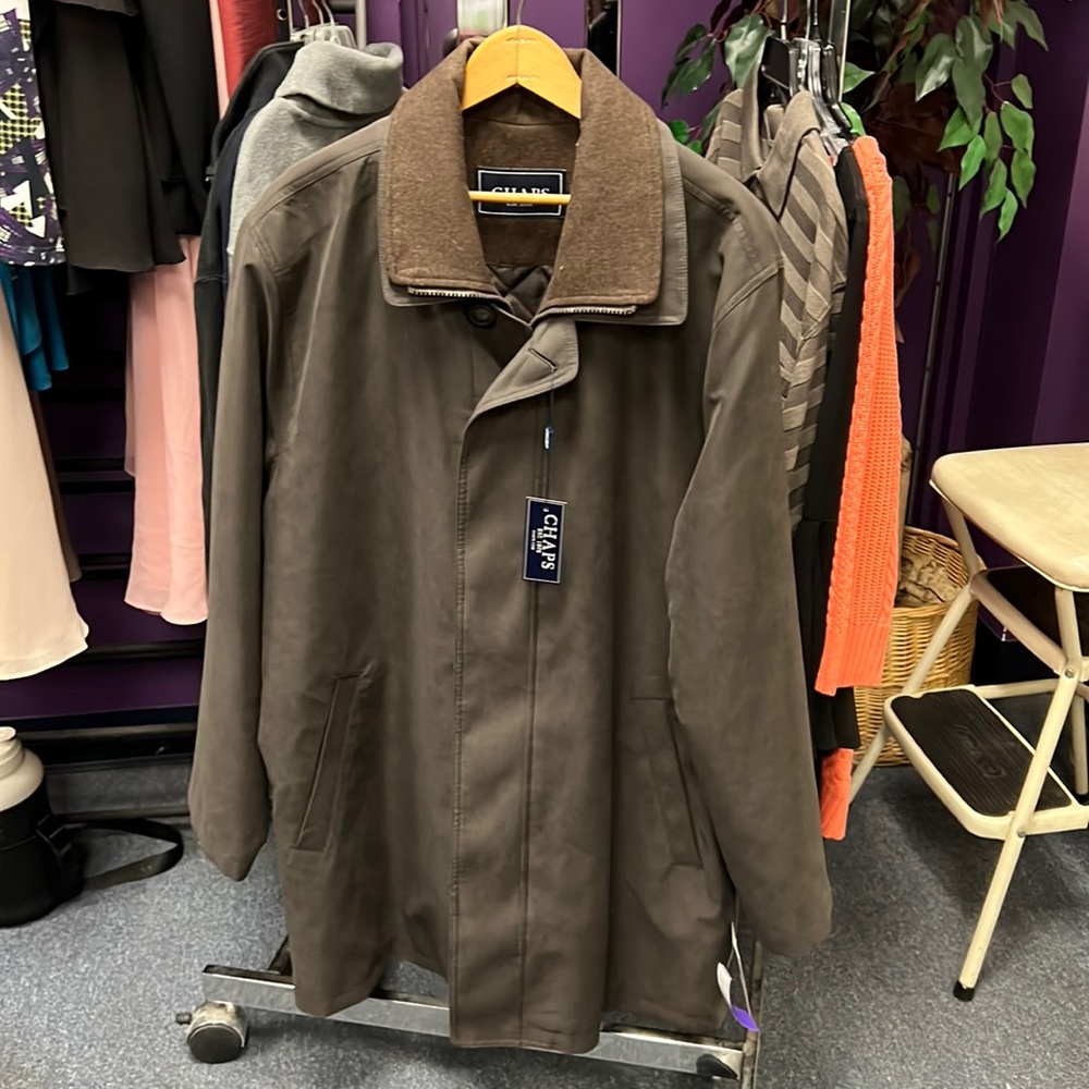 💜Mens Chaps Brown Jacket 42
